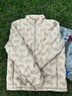 安踏（ANTA）氫羽絨丨短款輕薄羽絨服男款冬季立領(lǐng)保暖防風(fēng)棉服外套男裝 素卡其-1 XL (男180) 曬單實拍圖