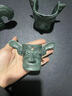 銅鈺緣【三星堆】博物館藏品文創(chuàng)紀(jì)念品青銅立人面具人像考古玩具擺件 縱目面具 曬單實拍圖