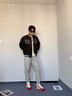 簡托曼（Jane ToMan）復(fù)古馬丁靴男士增高短靴新品英倫風時尚男鞋子百搭中筒牛仔靴皮靴 黑色標準版 43 曬單實拍圖