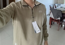 吉普（JEEP） 衛衣男立領(lǐng)寬松大碼男裝半拉鏈刺繡打底衫純色長(cháng)袖t恤男裝春秋潮 淺綠色 2XL (建議體重140-160斤) 曬單實(shí)拍圖