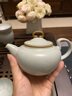 青澹汝窯整套茶具景德鎮天青色陶瓷冰裂釉禮盒裝一念山河套組 曬單實(shí)拍圖