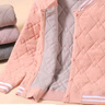 棉奇熊校服神器秋冬加絨加厚女童棉服蠶絲羊毛德絨內(nèi)膽棉衣男童保暖棉襖 粉色-單件【抗寒-20°】 140 CM 曬單實拍圖