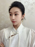 唐后國(guó)潮彩繪琺瑯和田玉耳環(huán)女復(fù)古耳墜925銀耳飾送生日節(jié)日禮物 古法金色 曬單實(shí)拍圖