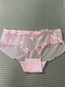 她的睫毛內褲女蕾絲性惑無(wú)痕中低腰火辣薄款透性感大碼胖透明純棉檔三角褲 紫白+粉+綠+藍 L【建議105斤-130斤】 曬單實(shí)拍圖