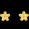 周六福足金小雛菊黃金耳釘女生日禮物計價(jià)A0910862  約0.91g 一對  曬單實(shí)拍圖