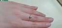 周六福（ZLF）七夕禮物  18K金鉆石戒指女款爪鑲求婚訂婚結(jié)婚女鉆戒T 25分 VS/IJ 11號(hào) 曬單實(shí)拍圖