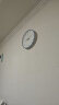 丽声（RHYTHM）静音客厅挂钟现代简约挂表卧室家用表挂墙时钟32cm炫银CMG529XC19 实拍图