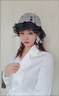 泰載遮白發(fā)頭飾日常佩戴高檔帽子女新款發(fā)百搭透氣手工鉤花針織帽鏤空 黑色 曬單實(shí)拍圖
