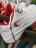 喬丹QIAODAN籃球鞋男低幫運動(dòng)鞋2025秋冬季男鞋透氣球鞋硬地學(xué)生戰靴 白色/極光紅AM3310118B 41 曬單實(shí)拍圖