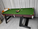 哈野臺球桌家用二合一成人乒乓球桌兒童折疊斯諾克桌球臺中式黑八球桌 6尺 臺球桌乒乓球二用 曬單實(shí)拍圖