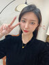 伊生緣黃金項鏈女款貓眼金珠子轉運珠999足金路路通小吊墜掛墜細款 10mm貓眼 金重約0.65-0.85g 曬單實拍圖