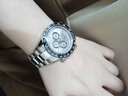 冠琴（GUANQIN）迪拿通系列手表男士全自動(dòng)機械表瑞士品質(zhì)潛水計時(shí)尚潮流男表腕表 精鋼白面膠帶 曬單實(shí)拍圖