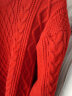 GLM品牌毛衣男秋冬款圆领加厚保暖本命年线衣学生打底针织衫 红色 XL 实拍图