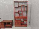 青度軒免安裝實(shí)木博古架新中式多層置物架茶葉柜收納架多寶閣古董架 左邊單個(gè)博古架（花梨木色） 曬單實(shí)拍圖