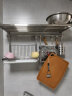 好莉仕（HouLySe） 304不锈钢厨房置物架 壁挂式微波炉调料墙上收纳厨具挂架烤箱架子 80CM长度 新款30CM宽 实拍图
