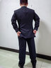 威可多（VICUTU）【小黑西】男士西服羊毛正裝商務(wù)通勤修身正裝結(jié)婚西裝外套新郎服 黑色 180C 曬單實(shí)拍圖