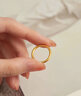 中國黃金（CHINA GOLD）古法素圈黃金戒指女士足金情侶對戒三生三世指環生日禮物 古法實心戒指  約2.5g 9號 曬單實拍圖