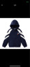 MQD童装男童卫衣中大童针织开衫儿童韩版摇粒绒外套 藏青 150cm 实拍图