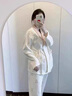 ARTFULMOM月子服秋冬產(chǎn)后純棉孕婦產(chǎn)后坐月子睡衣哺乳空氣棉10月份家居服 粉色兔子1805 XL【建議：125-145斤】 曬單實(shí)拍圖