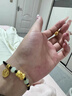 金悅名貔貅黃金手鏈純金999足金轉(zhuǎn)運珠本命年編織紅繩男女情侶款一對 【女款】貔貅+福牌+3金珠 約1.6g 曬單實拍圖