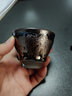 隱廬吳繼旺建陽(yáng)建盞油滴茶盞對杯原礦鐵胎品茗杯手工彩金藍油滴茶杯 執手對杯款式1 曬單實(shí)拍圖