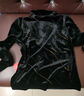 皮爾卡丹（pierre cardin）金絲絨打底衫女秋冬新款內搭半高領(lǐng)上衣時(shí)尚燙鉆小衫高貴長(cháng)袖T恤 黑色 L 曬單實(shí)拍圖