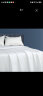 源生活 床单 80支酒店贡缎纯色全棉双人被单1.5米床 白色 230*250cm 实拍图