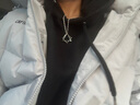 飛花幾何項鏈三角形方形頸飾潮酷項鏈男女毛衣鏈配飾韓版?zhèn)€性嘻哈吊墜 60cm側(cè)身鏈 曬單實拍圖
