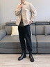愛步（ECCO）男士短靴 工裝靴系帶皮靴男士靴子 都市首爾522304 黑色52230401001 42 曬單實(shí)拍圖