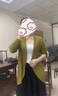 羅蒙（ROMON）針織衫開衫女外套中長款2024年秋裝新款披肩上衣薄款早秋毛衣外搭 米杏色 M 曬單實拍圖