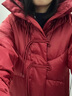 歌莉婭 新年紅品羽絨服女款紅色新中式盤扣鵝絨服外套1BNR8D200 53R椒紅 S 曬單實(shí)拍圖