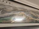 京城世家千里江山圖銅雕畫(huà)新款客廳沙發(fā)背景墻新中式手工雕刻琺瑯彩裝飾畫(huà) 富貴滿(mǎn)堂 220*85（胡桃木+黃銅板+玻璃） 曬單實(shí)拍圖