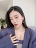 唐后（TH）國潮和田玉如意項鏈女925銀蛋面吊墜新中式古風(fēng)鎖骨鏈禮物女 古法金色 曬單實拍圖