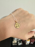 周六福（ZLF）  黃金吊墜女款足金5G金生肖兔掛墜Love兔 計(jì)價(jià) 單吊墜（不含鏈）-1.36g 曬單實(shí)拍圖