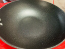 盛公滿(mǎn)麥飯石炒鍋不粘鍋家用鐵鍋無(wú)油煙炒菜鍋具電磁爐燃氣灶通用 加厚帶蓋+帶木鏟 30cm 曬單實(shí)拍圖