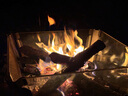 原始人火舞焚火臺戶(hù)外露營(yíng)不銹鋼柴火爐便攜式折疊篝火架石英玻璃 火舞玻璃焚火臺（配收納包） 曬單實(shí)拍圖