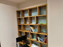 魯班一木老榆木書架全實(shí)木落地書桌書柜組合簡(jiǎn)約帶書架擺件定制書架帶書柜 8平方3厘米老榆木板 曬單實(shí)拍圖