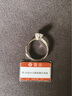 燮樂(lè ) 1克拉經(jīng)典六爪女戒莫桑鉆石女士S925銀戒指禮物  活口可調節指圈 曬單實(shí)拍圖