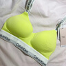 Calvin Klein內衣【摩登引力帶】女士舒適ck無(wú)鋼圈軟支撐海邊提花肩帶美背文胸 SLM-檸檬黃 S 推薦70A-75A 曬單實(shí)拍圖