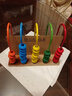 三格田兒童計算架數學(xué)教具小學(xué)生計數器算術(shù)幼兒園加減法實(shí)木玩具一年級 實(shí)木五檔計數架（2837加固） 曬單實(shí)拍圖