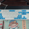 雷柏（Rapoo） V500PRO白蓝升级款 104键有线背光机械键盘 PBT双色键帽电脑办公游戏全键无冲可编程键盘 茶轴 实拍图