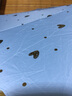美度燙金愛心遮陽傘黑膠防曬防紫外線太陽傘女折疊加大女學(xué)生三折傘 冰川藍(lán) 曬單實(shí)拍圖