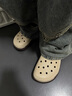 凱德奇洞洞鞋男辦公室拖鞋醫(yī)生手術(shù)室工作鞋夏季休閑外穿不臭腳沙灘鞋子 棕色 43 曬單實(shí)拍圖