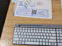 升派 适用于 罗技专用 MK470 K580 台式机键盘保护膜无线笔记本电脑蓝牙膜贴罩套pebble MK470/K580半透明白色键盘膜 实拍图