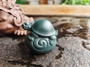 乾元紅 紫砂茶寵擺件龍龜可養 茶臺玩桌盤(pán)具 宜興名家[吉柏年] 如意龍龜 潤寵系列——如意龍龜 曬單實(shí)拍圖