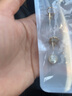 大溪地18K金馬貝珍珠耳釘 12-13mm白色復古氣質珍珠耳飾 黃18K金/馬貝12-13mm 曬單實拍圖