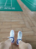 李寧羽毛球鞋男子戶(hù)外運動(dòng)鞋AYTP011 標準白/海寶藍-13 40 曬單實(shí)拍圖