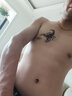 哦嘻啦滴血3D蝎子防水紋身貼紙男款潮流逼真立體防水虎口腳踝刺青貼紙女 曬單實(shí)拍圖
