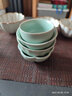 琦軒源 汝瓷開(kāi)片可養汝窯茶杯功夫品茗杯普洱品杯汝瓷主人單杯茶碗承藝 喜樂(lè )杯 曬單實(shí)拍圖