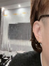 黛若黃金耳釘女足金五角星S形耳環(huán)光面金珠耳飾圓珠養(yǎng)耳真金螺絲禮物 【單只】足金耳釘(約0.74g) 曬單實拍圖